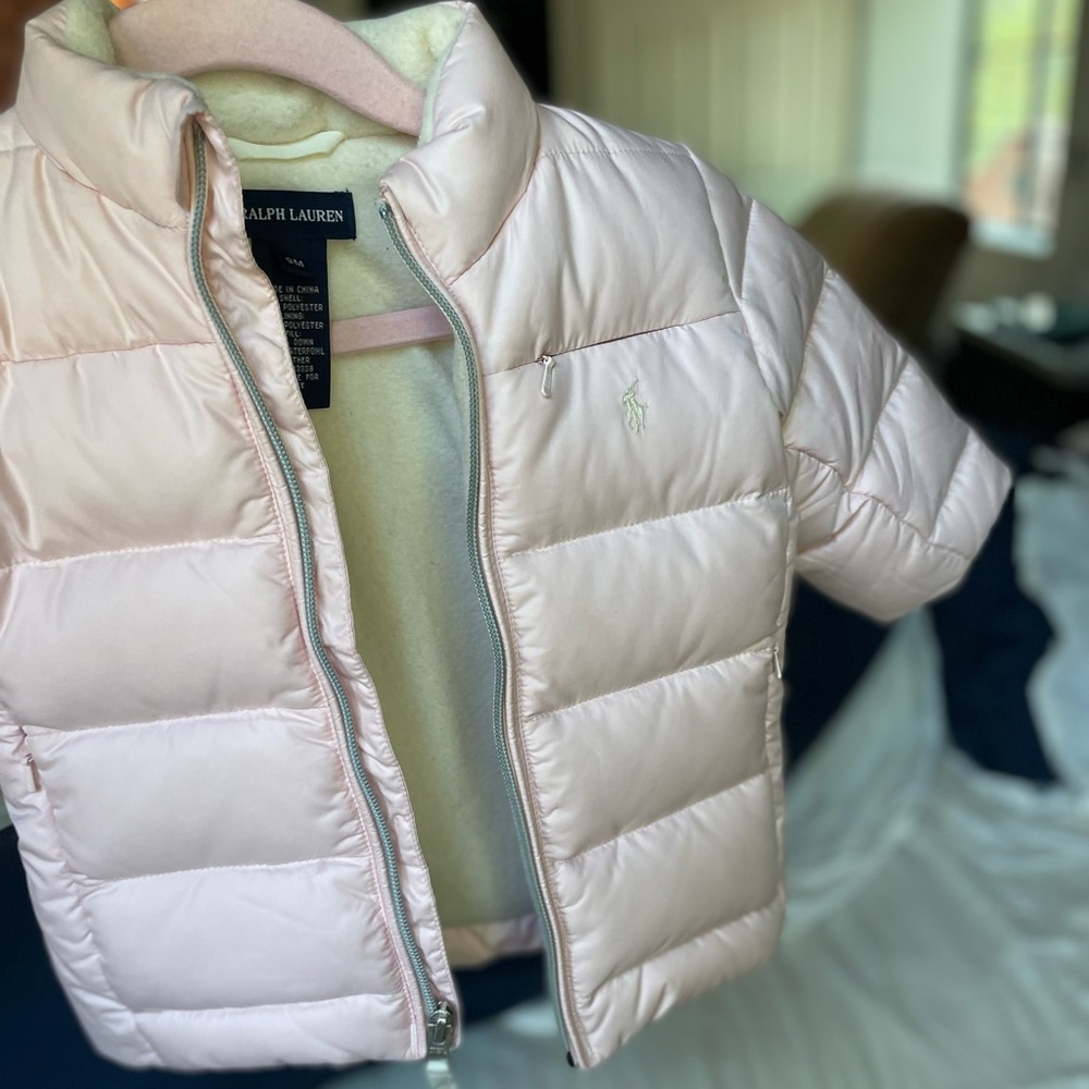 Ralph Lauren Blush Puffer Jacket